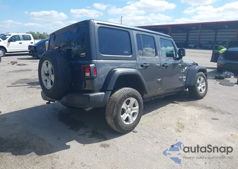 2018 Jeep Wrangler Unlimited Sport S 4X4 z USA, uszkodzony, nr VIN 1C4HJXDG0JW249381